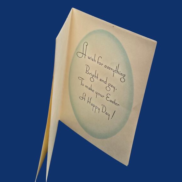 Marjorie Cooper Easter Two Cherub Angels Play Trumpets Vintage Rust Craft Card - Picture 4 of 9